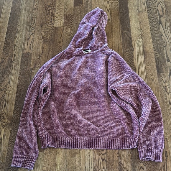Love Tree Women’s Knit Mauve Hoodie Size Medium - Picture 1 of 7